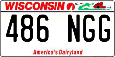 WI license plate 486NGG