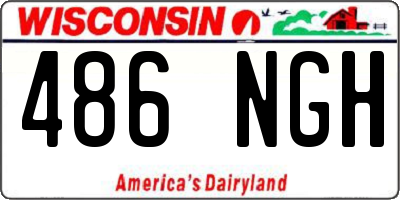 WI license plate 486NGH
