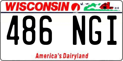 WI license plate 486NGI