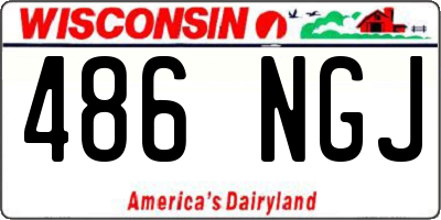 WI license plate 486NGJ