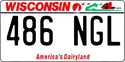 WI license plate 486NGL