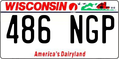 WI license plate 486NGP