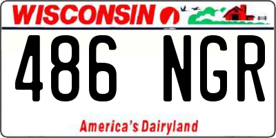 WI license plate 486NGR