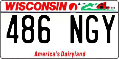 WI license plate 486NGY