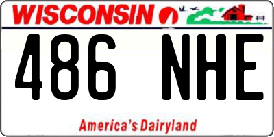 WI license plate 486NHE