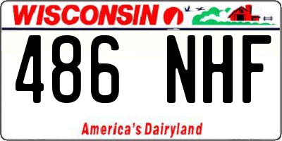 WI license plate 486NHF