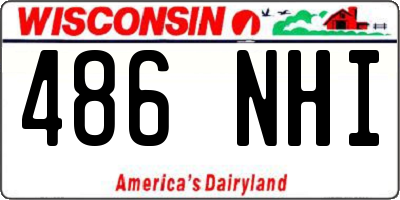 WI license plate 486NHI