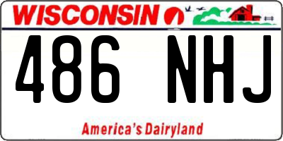 WI license plate 486NHJ