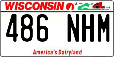 WI license plate 486NHM
