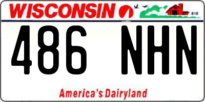 WI license plate 486NHN