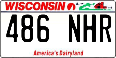 WI license plate 486NHR