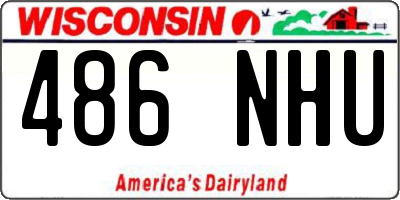 WI license plate 486NHU