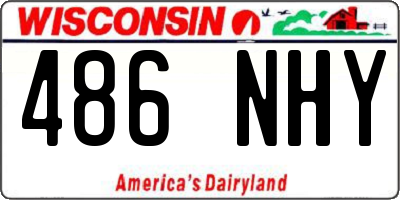 WI license plate 486NHY