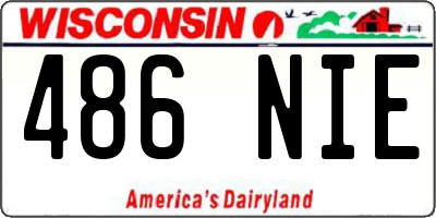WI license plate 486NIE