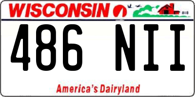 WI license plate 486NII