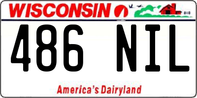 WI license plate 486NIL