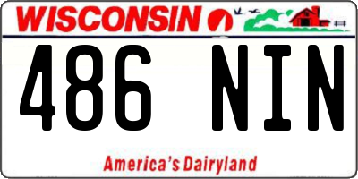 WI license plate 486NIN