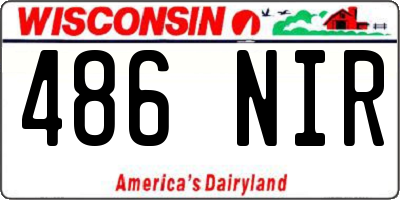 WI license plate 486NIR