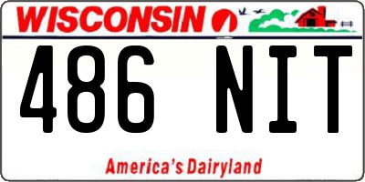 WI license plate 486NIT