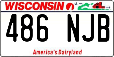 WI license plate 486NJB