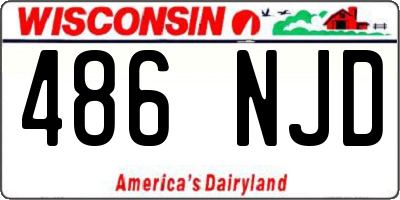 WI license plate 486NJD