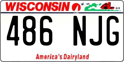 WI license plate 486NJG