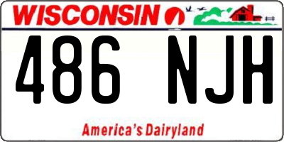 WI license plate 486NJH