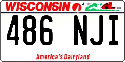 WI license plate 486NJI