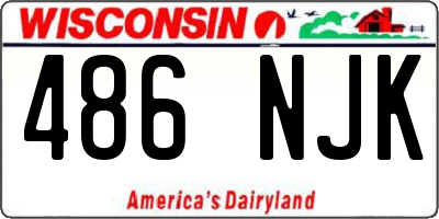 WI license plate 486NJK