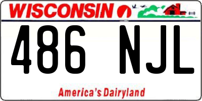 WI license plate 486NJL
