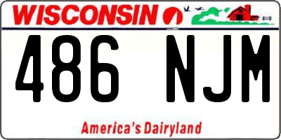 WI license plate 486NJM