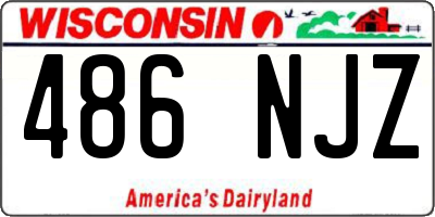 WI license plate 486NJZ