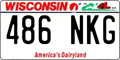 WI license plate 486NKG