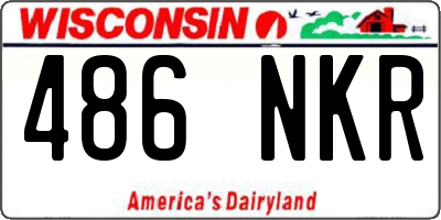 WI license plate 486NKR