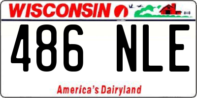 WI license plate 486NLE