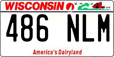 WI license plate 486NLM