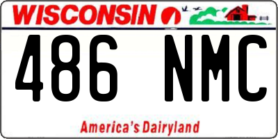 WI license plate 486NMC