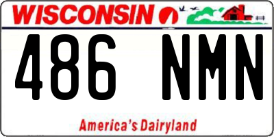 WI license plate 486NMN