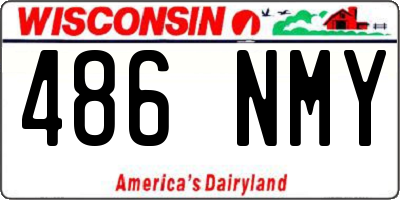 WI license plate 486NMY
