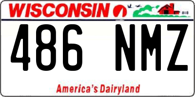 WI license plate 486NMZ