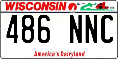 WI license plate 486NNC