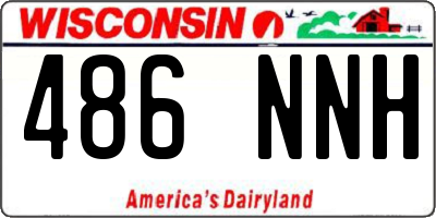 WI license plate 486NNH