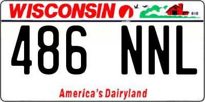 WI license plate 486NNL