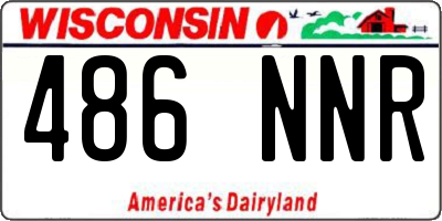WI license plate 486NNR