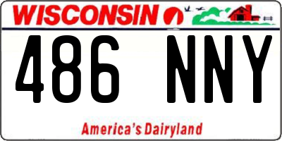 WI license plate 486NNY