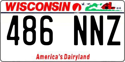 WI license plate 486NNZ