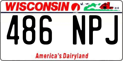 WI license plate 486NPJ
