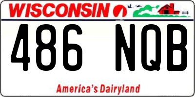 WI license plate 486NQB