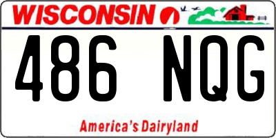 WI license plate 486NQG