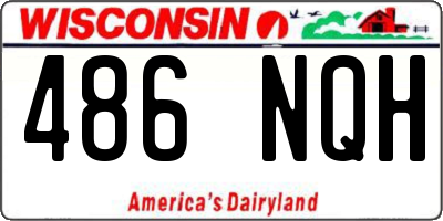 WI license plate 486NQH
